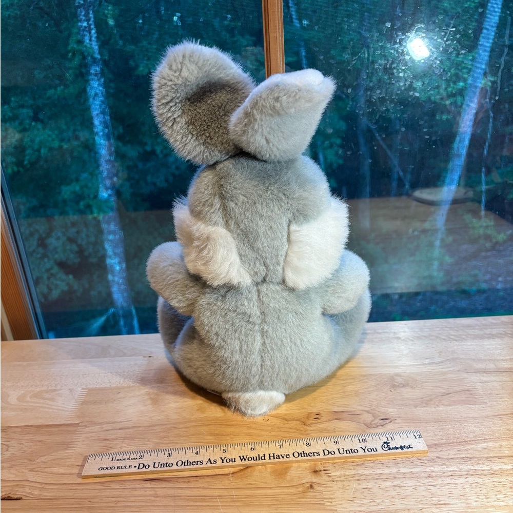 Vintage Gray Bunny Plush - Picture 6 of 9
